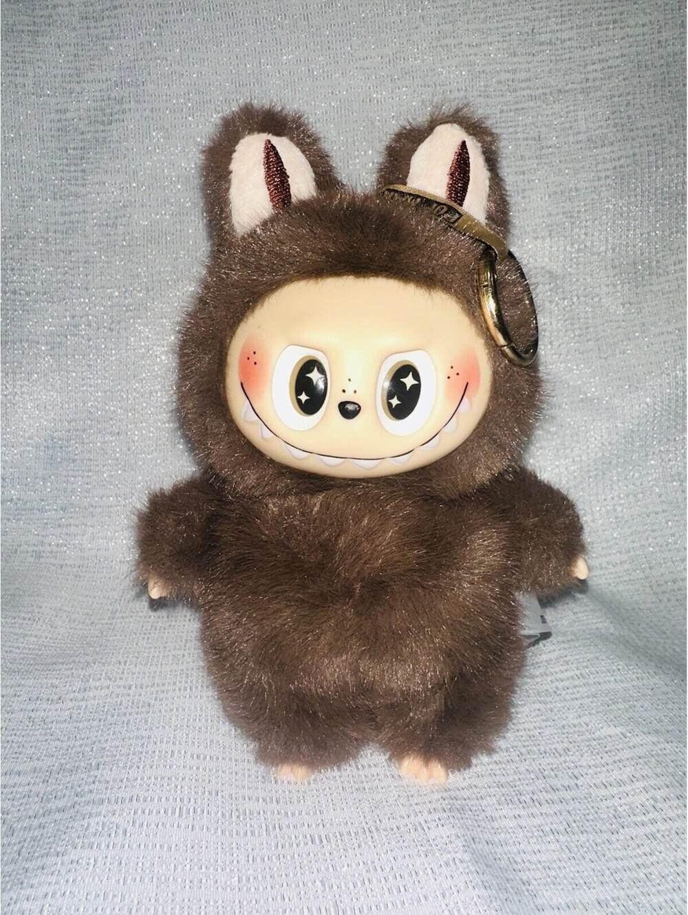 POP MART THE MONSTERS Brown Plush Animal Theme Keychain